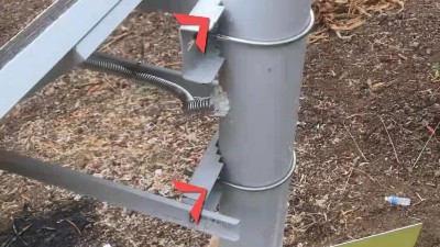 云南監控桿廠家云茂為馬龍地質監測項目定制的監控桿完成初驗